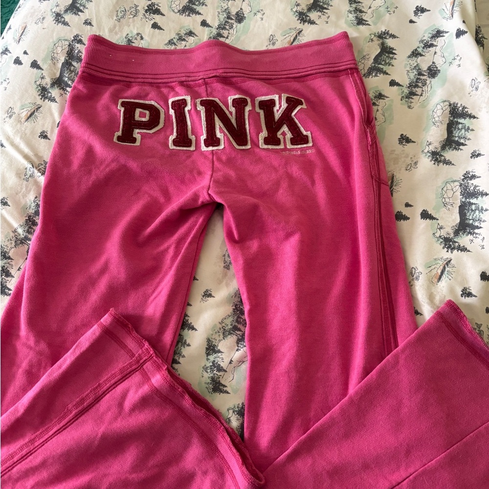 ***SOLD ON OTHER APP*** Y2K VS PINK pink Logo Sweatpants